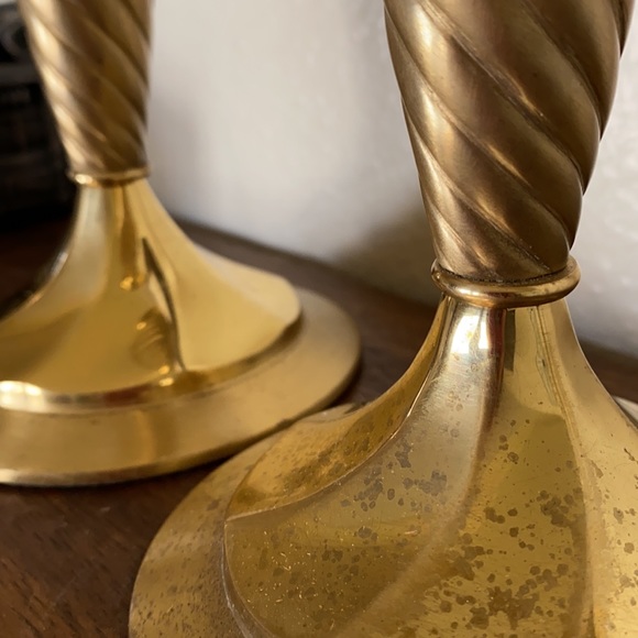 Lexington Solid Brass Taper Candlesticks - Pair - Picture 9 of 9